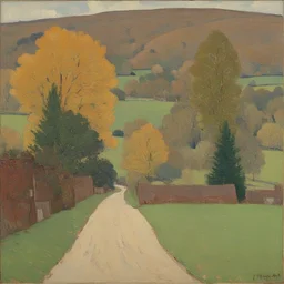 a landscape by Harold Gilman
