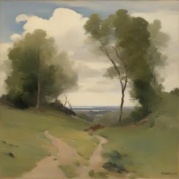 a landscape by Harriet Backer