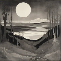 a landscape by Harry Clarke