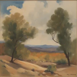 a landscape by Harry Shoulberg
