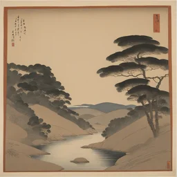 a landscape by Hashiguchi Goyo