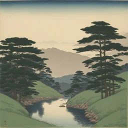 a landscape by Hasui Kawase