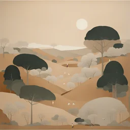 a landscape by Hayv Kahraman