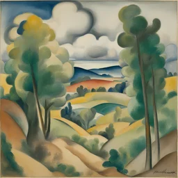 a landscape by Heinrich Campendonk