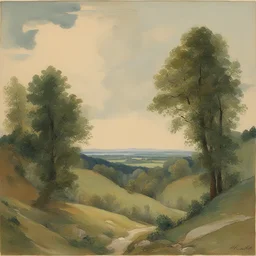 a landscape by Heinrich Lefler