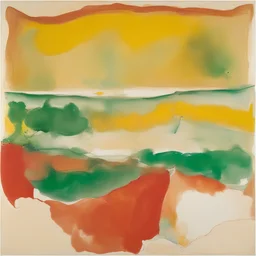 a landscape by Helen Frankenthaler