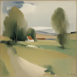 a landscape by Helene Schjerfbeck