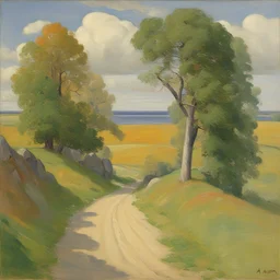 a landscape by Helga Ancher