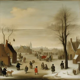 a landscape by Hendrick Avercamp