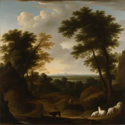 a landscape by Hendrick Cornelisz Vroom