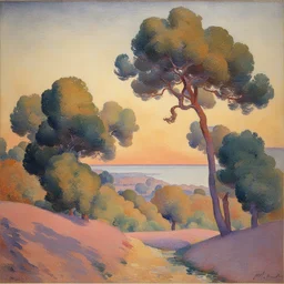 a landscape by Henri-Edmond Cross