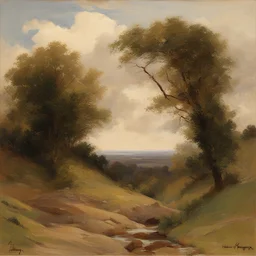 a landscape by Henri (Henry) Rogers