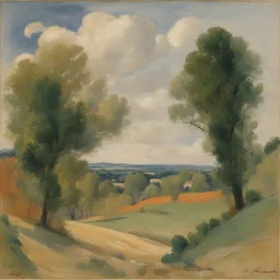 a landscape by Henri Le Fauconnier