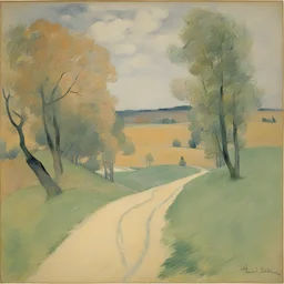 a landscape by Henri de Toulouse-Lautrec
