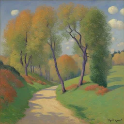 a landscape by Henry Moret