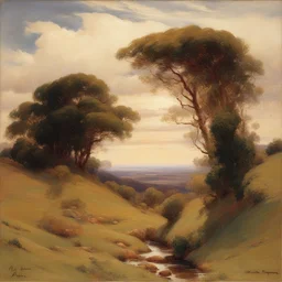 a landscape by Herbert James Draper