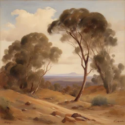 a landscape by Heysen Nora