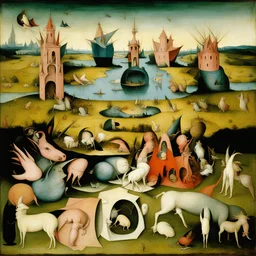 a landscape by Hieronymus Bosch