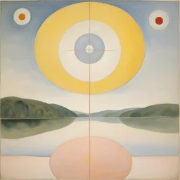 a landscape by Hilma af Klint