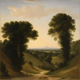 a landscape by Hippolyte Flandrin
