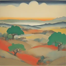 a landscape by Hiromu Arakawa