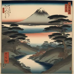 a landscape by Hiroshige