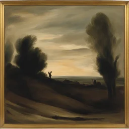a landscape by Honoré Daumier