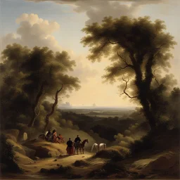 a landscape by Horace Vernet