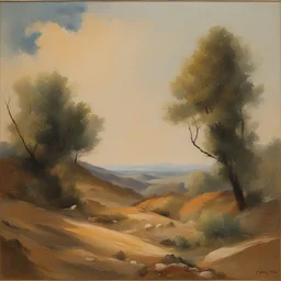 a landscape by Horia Bernea