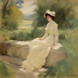 a landscape by Howard Chandler Christy