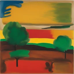 a landscape by Howard Hodgkin