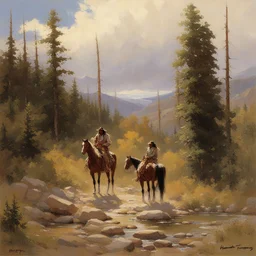 a landscape by Howard Terpning
