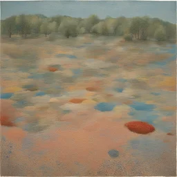 a landscape by Howardena Pindell