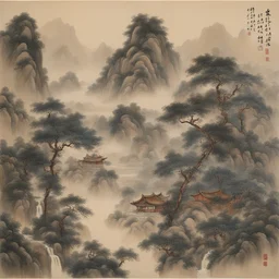 a landscape by Huang Guangjian