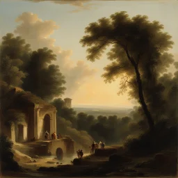 a landscape by Hubert Robert