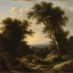 a landscape by Hugues Merle