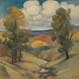 a landscape by Hyman Bloom