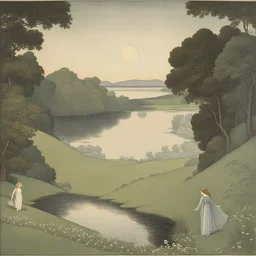 a landscape by Ida Rentoul Outhwaite