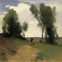 a landscape by Ilya Repin