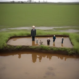 a landscape by Isaac Cordal