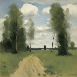 a landscape by Issac Levitan
