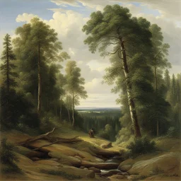 a landscape by Ivan Shishkin