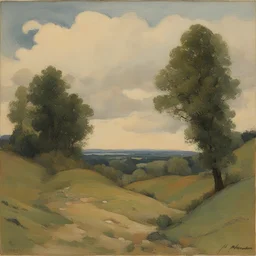 a landscape by Józef Mehoffer