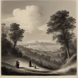 a landscape by J. J. Grandville