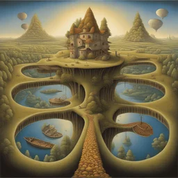 a landscape by Jacek Yerka