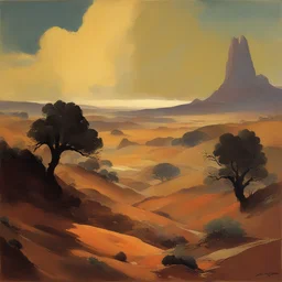 a landscape by Jack Gaughan