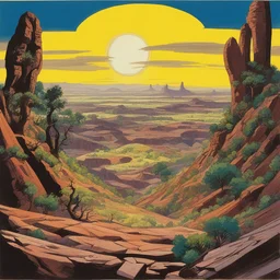 a landscape by Jack Kirby