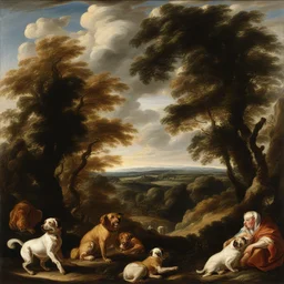 a landscape by Jacob Jordaens