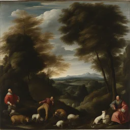 a landscape by Jacopo Bassano