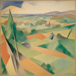 a landscape by Jacques Villon